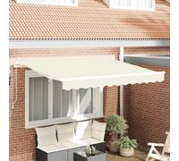 Awning Replacement Fabric Cream 3.5 x 2 m Polyester UV Water-Repellent Valance