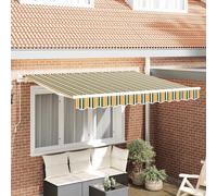 Awning Replacement Fabric Green and yellow 280 x 245 cm