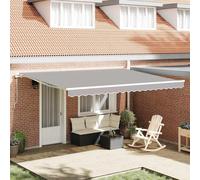 Awning Replacement Fabric Light Grey 430 x 295 cm Polyester