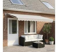 Awning Replacement Fabric Light Grey White Polyester 5x3 m Weatherproof Valance