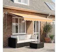 vidaXL Awning Replacement Fabric Sand 4 x 3 m Polyester