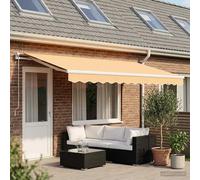 Awning Replacement Fabric Sand 6x3.5m Polyester UV Water-Repellent Valance Eco