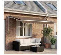 Awning replacement fabric Taupe 3x2.5m Polyester UV water-repellent valance eco