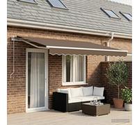 vidaXL Awning Replacement Fabric Taupe 6 x 3.5 m Polyester
