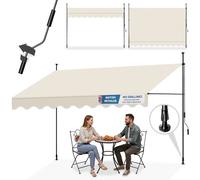Awning Retractable Canopy Garden Weather Protection Sun Shade Roof Easy Install