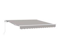 Awning Retractable Light Grey 300 x 250 x 165 cm Polyester
