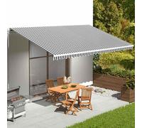 vidaXL Replacement Fabric for Awning Burgundy Red 6x3.5 m Outdoor Patio Canopy