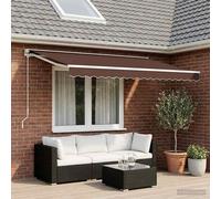 vidaXL Replacement Fabric for Awning Anthracite and White 5x3.5 m Lawn Canopy