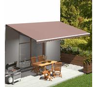 vidaXL Replacement Fabric for Awning Brown 6x3 m Outdoor Canopy Patio Sunshade