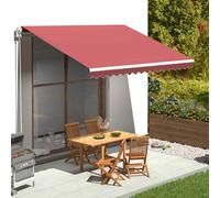 vidaXL Replacement Fabric for Awning Anthracite and White 4x3.5 m Lawn Canopy