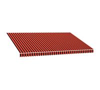 vidaXL Awning Top Sunshade Canvas Orange and Brown 500x300 cm UK