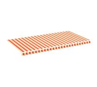 vidaXL Replacement Fabric for Awning Yellow and Orange 6x3 m Outdoor Canopy