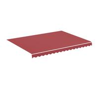vidaXL Replacement Fabric For Awning Burgundy Red 4X3 M, Red