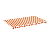 vidaXL Replacement Fabric for Awning Yellow and Orange 6x3.5 m, Yellow