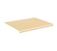vidaXL Replacement Fabric for Awning Cream 4.5x3.5 m Outdoor Canopy Sunshade