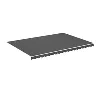 vidaXL Replacement Fabric for Awning Anthracite 5x3.5 m