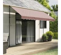 Awning Valance Brown Stripe 3.5m 330x20cm 100% Polyester PU Coated UV resistant.