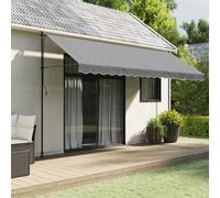 Awning Valance Fabric Anthracite Stripe 4.5m 430x20cm PU Coated Polyester Resist