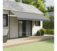 Awning Valance Fabric Replacement 5m Anthracite Stripe 480x20cm PU Polyester UV