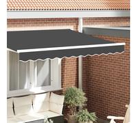 vidaXL Awning Valance Replacement Anthracite Stripe 2.5 m Polyester