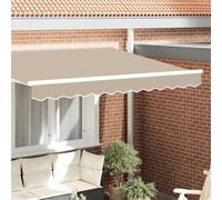 Awning Valance Replacement Beige 3.5m Polyester Water-Repellent 330x20cm Outdoor
