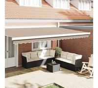 Awning Valance Replacement Beige 480 x 20 cm Polyester