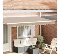 vidaXL Awning Valance Replacement Beige 4 m Polyester