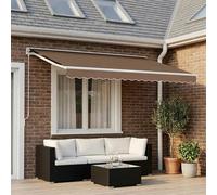 Awning Valance Replacement Beige Polyester 480x20cm Weatherproof 5m Fit Outdoor