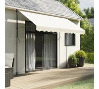 Awning Valance Replacement Cream Stripe 3.0m Polyester PU Water-repellent Garden
