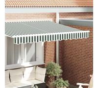 Awning Valance Replacement Green and White 3.5 m Polyester