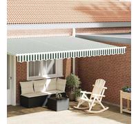Awning Valance Replacement Green and White 4.5 m Polyester