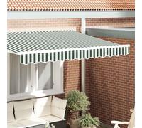 Awning Valance Replacement Green & White 3.5m Polyester 330x20cm Weatherproof UV