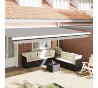 Awning Valance Replacement Light Grey 480 x 20 cm Polyester 5m Frame Fit Outdoor