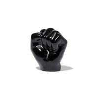 AWNL Healing Crystal Fist Ornament, Clenched Fist Sculpture with Black Obsidian Natural Gemstone, Statues Home Decoration,.1.96''x 1.77''x1.18''