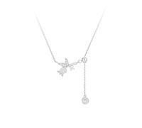 AWNL Lily of the Valley Pendant Necklace With Sterling Silver Gift for Women Girlfriend Wife