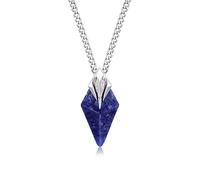AWNL Men's Sodalite Poseidon Trident Pendant Necklace with Stainless Steel Chain Gift for Men