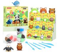 AWNOGKUE Air Dry Clay for Kids, 12 Boxes Modelling Clay with 5 Carving Tools, Safe Non-Toxic Magic Clay Arts and Crafts, Party Gift