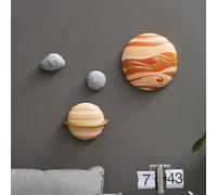 AWNR Wall Sculptures Home Decor: 3D Wall Hanging Planet Statue Wall Art Space Decor for Nursery Bedroom Boys Room Classroom Solar System Decor Kids Gifts