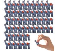AwnsIMfreien 50Pcs Mini Donkey Figurines, Small Resin Animals Realistic Miniature Donkey Crafts Tiny Figurine Bulk for Garden Micro Landscape Decoration, Mini Resin Animals
