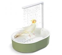 AwnsIMfreien Bird Bath for Cage, Bird Shower, Bath for Cage Gentle Rain Shower for Parrots & Budgies, Automatic Complete Set with Adjustable Water, USB Powered, Parrot