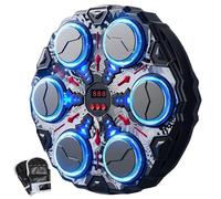 AwnsIMfreien Boxing Music Workout Machine, 9 Mode Smart Interactive Wall Boxing Punching Pad with Gloves Height Adjustable Punching Trainer for Adults, Kids, Machine for Adults