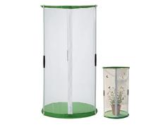 AwnsIMfreien Butterfly Habitat, Clear Cylindrical Mesh Butterfly Enclosure with Zipper Top for Easy Access, Perfect for Insect Observation & Plant Protection, Habitat