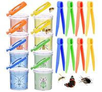 AwnsIMfreien Butterfly Kit, Butterfly Catcher for Kids 8 Sets Transparent Observation Kit with Magnifying Glass Educational Portable Outdoor Toys for Nature Exploration, Catchers