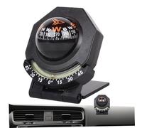 AwnsIMfreien Car Compass Dashboard 2-in-1 180° Adjustable Folding Marine Compass with Luminous Inclinometer, Adhesive Tape for Boat Car Vehicle Navigation