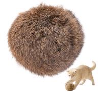 AwnsIMfreien Catnip Balls for Cats, 6-Pack Cat Toy Balls, Plush Kitten Toys with Enhanced Stitching for Interactive Play, Soft Furs Textured for Kittens & Adult Cats, Catnip Ball