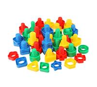 AwnsIMfreien Educational Learning Toys, Baby Nut Toy Set Screw Nut Color Sorting Toy Building Construction for Preschooler Learning, Baby Bolts Set