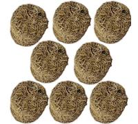 AwnsIMfreien Hay, Miniature Hay Bales 8Pcs Simulation Wooden DIY Decorative for Crafts Faux Mini Bales for Dollhouse Toy Farm, Cylindrical, Mini