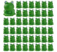 AwnsIMfreien Mini Frogs 200PCS Waterproof Mini Resin Frogs Cute DIY Frog Figurines Fade-Resistant Desktop Frog Toy for Moss Landscape Garden 0.7x0.6 in Green, Toy