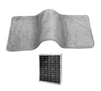 AwnsIMfreien Outdoor Pet Heating Pad, Solar Panel Pet Heating Pad 12V Soft & Warm Heated Mat IPX7 Waterproof Portable Heated Blanket for Dogs Cats Outdoor, for Pets