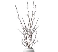 AwnsIMfreien Pussy Willow Branches for Vases, 4Pcs Artificial Pussy Willow Branches Realistic 40inch Pussywillows DIY Decorative for Wedding Photography Prop